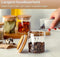 Five Stars® Voorraadpotten - Glazen Potjes Met Deksel - 280 ML - 10 Delige Set - BPA-vrij - Met Pen & Herschrijfbare Stickers (10 stuks)