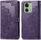 iMoshion Hoesje Geschikt voor Motorola Edge 40 Hoesje Met Pasjeshouder - iMoshion Mandala Bookcase - Paars
