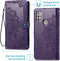 imoshion Hoesje Geschikt voor Motorola Moto G30 / Moto G20 / Moto G10 Power / Moto G10 Hoesje Met Pasjeshouder - imoshion Mandala Bookcase - Paars