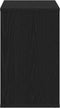 vidaXL - Dressoir - Zwart - Eik - 60x30x50 - cm - Bewerkt - Hout