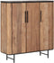 DTP Home Cupboard Soho low, 3 doors,130x120x40 cm, recycled teakwood and mortex