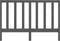 vidaXL - Hoofdbord - 156x4x100 - cm - massief - grenenhout - grijs