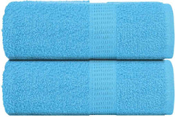 vidaXL - Zeepdoekjes - 2 - st - 30x30 - cm - 360 - g/m² - 100% - katoen - turquoise