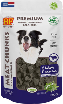 Bf Meat Chunks 200 g - Hondensnacks - Lam