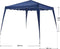 Juskys Vivara - Inklapbare Partytent - UV-bescherming 50+ - Blauw
