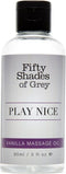 Fifty Shades of Grey - Play Nice Vanille Massage Olie 90 ml