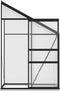 vidaXL - Tuinkas - 1,44 - m³ - aluminium - antracietkleurig