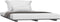 vidaXL - Bedframe - massief - grenenhout - grijs - 120x200 - cm