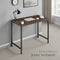 tectake® Jenkins - Bureau - Industrieel design - Houten bureaublad - Donkerbruin - Afmetingen (LxBxH) 100 x 50 x 75,5 cm