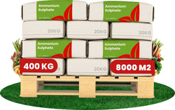 Ammoniumsulfaat Meststof - 400 Kg voor 8000 M2 - 60% Zwavel - 100% Minerale Meststof - Verlaagt De Ph-Waarde - 0,2–0,3 Mm Korrels - Stimuleert De Bladontwikkeling - Vrij Van Chloriden En Kalk - Organifer