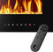 tectake® Luci - Wandhaard - Elektrische Haard - 900W & 1800W - Afstandsbediening & App - Thermostaat - 3D Vlammen - Timer