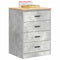 vidaXL - Garagekast - 60x51x85 - cm - massief - grenenhout - betongrijs
