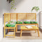 vidaXL - Ligbedkussens - 6 - stuks - Tropisch - Jungle - 40x40x8 - cm - Oxford - Stof