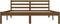 vidaXL - Bedframe - massief - grenenhout - 150x200 - cm - honingbruin