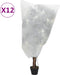 vidaXL - Plantenhoezen - met - trekkoord - 12 - st - 70 - g/m² - 0,8x1 - m