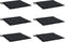 vidaXL - Tuinstoelkussens - 6 - st - ruitpatroon - 50x50x3 - cm - stof - zwart