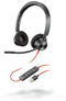 Poly Blackwire 3320 - Headset - Bedraad USB-A - Zwart