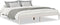 vidaXL - Bedframe - extra - lang - zonder - matras - grenenhout - wit - 200x220 - cm