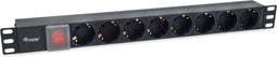 Equip 333286 energiedistributie 8 AC-uitgang(en) 1U Zwart