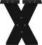 vidaXL - Salontafelpoten - 2 - st - X-vormig - 30x(30-31) - cm - staal - zwart