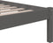 vidaXL - Bedframe - massief - hout - grijs - 120x190 - cm