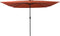 vidaXL - Vierkante - Tuinparasol - met - LED-licht - 295x245 - cm - Terracotta
