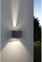 Paulmann Cybo - LED-wandlamp 2x3,5W 2700K 2x213lm IP65 Grijs Aluminium