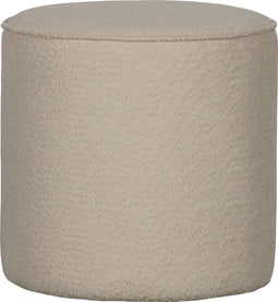 WOOOD Sara Poef Hoog - Boucle - Creme - 46x46x46