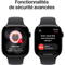 Apple Watch Series 11 - Smartwatch - GPS + Cellular - 46mm - Aluminium - Sportbandje M/L - Zwart