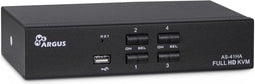 Inter-Tech AS-41HA - HDMI KVM-switch - 4 USB 2.0 poorten - Zwart