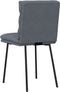 vidaXL - Eetkamerstoelen - 2 - st - fluweel - donkergrijs