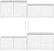 vidaXL - Tv-meubel - 146,5x35x50 - cm - bewerkt - hout - wit