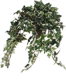 Mica Decorations Hedera - Kunstplant in keramieken pot - L45 x B25 x H25 cm - Groen