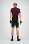 Rogelli Fuse - Korte Fietsbroek - Met Bretels - Zwart Rood - Maat L