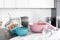 Amuse Lunchbox - Set van 3 - Tritan Deksel - Stapelbaar - Vaatwasser- en Magnetronbestendig - Blauw - 200 + 1000 + 2000 ml
