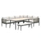 Garden Impressions Teramon Lounge Diningset - Taupe/Desert Sand