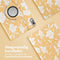 imoshion Tablet Hoes - Geschikt voor Lenovo Tab M10 5G - 360° Draaibare Design Bookcase 2.0 - Yellow Flowers