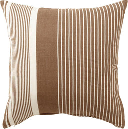 J-Line kussen Mik - katoen - beige/bruin