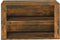 vidaXL - Schoenenrek - 75x35x45 - cm - bewerkt - hout - gerookt - eikenkleurig
