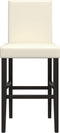 vidaXL - Barstoelen - 2 - st - massief - rubberhout - en - kunstleer