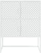 vidaXL - Hoge - kast - 80x35x100 - cm - staal - wit