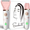 Sansbeauté® 2-in-1 Ladyshave - Scheerapparaat Vrouw - Waterproof - USB Oplaadbaar - Pink White Edition