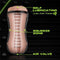 M for Men - Soft and Wet Masturbator Self Lubricating - Ribbels