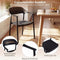 Coast JV13695DK-4 - Stapelbare Eetkamerstoelen - Set van 4 - Zwart (set van 4)