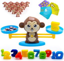 Must-Have for Kids Monkey Balance Game - Educatief Speelgoed - Leren Rekenen - Bruin