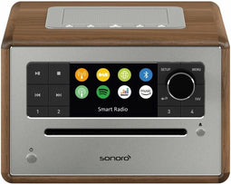 Sonoro Elite X - Radio CD Speler - Bluetooth - Walnoot