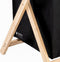 Happy Goods Wasmand 3 Vakken - Wassorteerder - Opvouwbaar - 120 L - Bamboe - Zwart