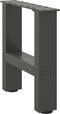vidaXL - Salontafelpoten - 2 - st - 40x(30-31) - cm - staal - antracietkleurig
