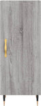 vidaXL - Dressoir - 34,5x34x90 - cm - bewerkt - hout - grijs - sonoma - eikenkleurig