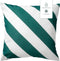 Dutch Decor - SANZENO - Buitenkussen 45x45 cm - waterafstotend en uv-bestendig - Sagebrush Green - groen en wit